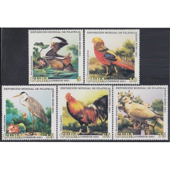 Cuba 3912/16 2001 Hong Kong 2001. Exposición Filatelica Internacional - *** Cuba 3912/16 2001 Hong Kong 2001. Exposición Filatelica Internacional - ***