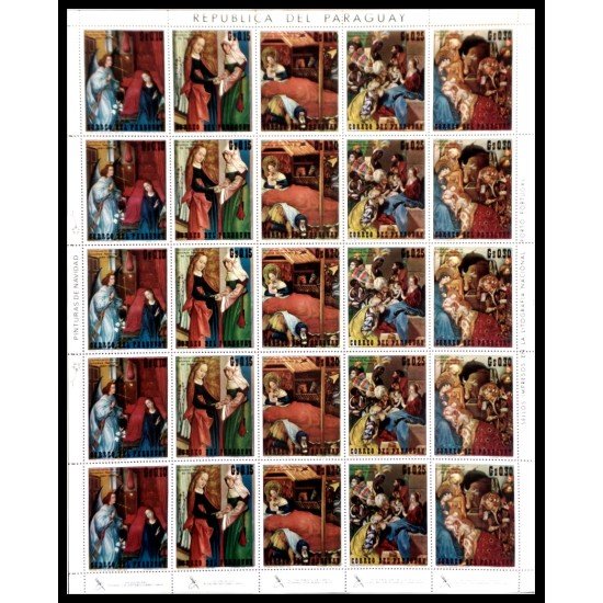 Paraguay 1164/68 1971 Minihojita Navidad Christmas MNH Paraguay 1164/68 1971 Minihojita Navidad Christmas MNH