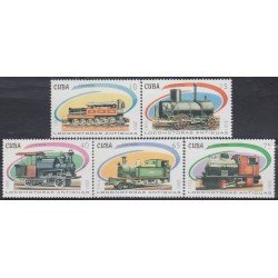 Cuba 3919/23 2001 Trenes de vapor MNH Cuba 3919/23 2001 Trenes de vapor MNH