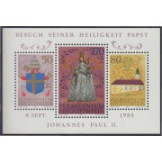 Liechtenstein 819/21 1985 Visita de Su Santidad Juan Pablo II MNH
