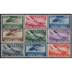 Italia Italy Aéreo 113/21 1945/47 Aviones Planes MNH Italia Italy Aéreo 113/21 1945/47 Aviones Planes MNH