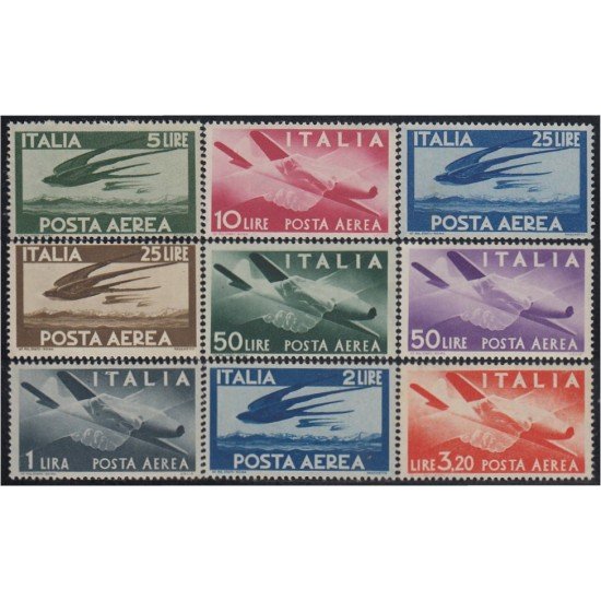 Italia Italy Aéreo 113/21 1945/47 Aviones Planes MNH Italia Italy Aéreo 113/21 1945/47 Aviones Planes MNH