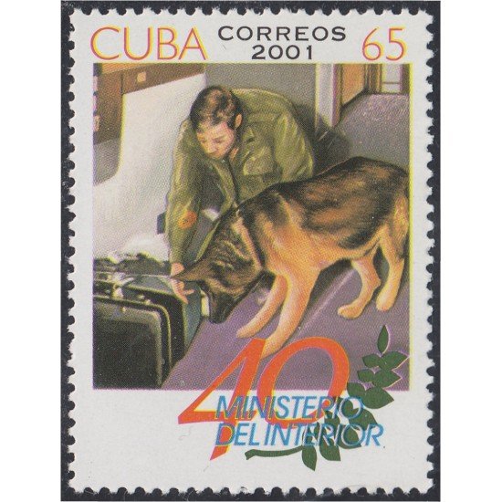 Cuba 3936A 2001 40 Años del Munisterio del Interior MNH Cuba 3936A 2001 40 Años del Munisterio del Interior MNH