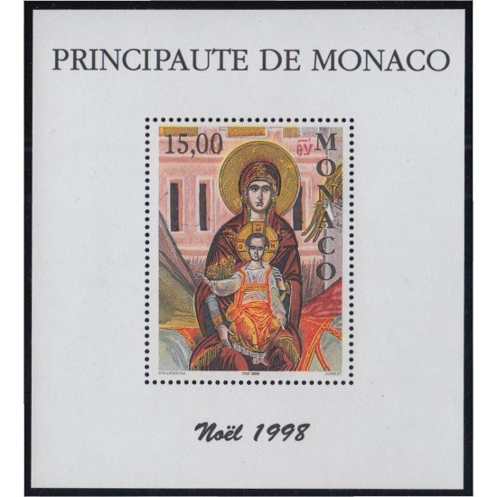 Monaco HB 79 1998 Navidad Christmas MNH Monaco HB 79 1998 Navidad Christmas MNH