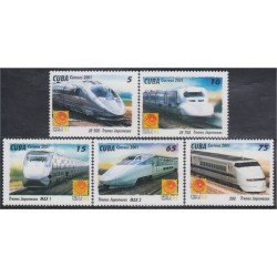 Cuba 3937/41 2001 Exposición Filatélica de Japón MNH Cuba 3937/41 2001 Exposición Filatélica de Japón MNH