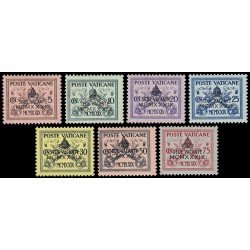 Vaticano 85A/85G 1939 Coronación de Pío XII Religión MH Vaticano 85A/85G 1939 Coronación de Pío XII Religión MH