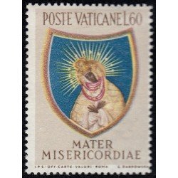 Vaticano 209 1954 Clausura del año mariano MNH Vaticano 209 1954 Clausura del año mariano MNH