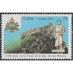 Cuba 3942 2001 1700 Años de la Republica de San Marin MNH Cuba 3942 2001 1700 Años de la Republica de San Marin MNH