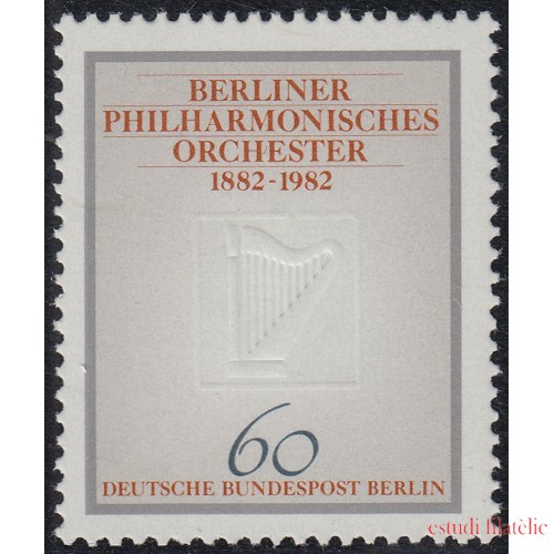 Alemania Berlín 627 1982 Centenario de la Orquesta filarmónica de Berlín MNH 