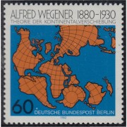Alemania Berlín 577 1980 Centenario del nacimiento de Alfred Wegener Geofísico MNH 