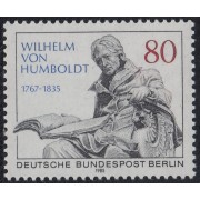 Alemania Berlín 694 1985 Wilhelm von Humboldt Estatua del estadista MNH 