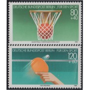 Alemania Berlín 691/92 1985 Disciplinas deportivas Basket-bally Tennis de mesa MNH 