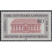 Alemania Berlín 645 1982 Tatro del castillo de Charlottenburg MNH 