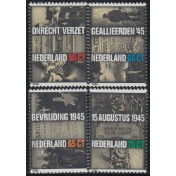 Holanda 1240/43 1985 Resistencia y liberación MNH Holanda 1240/43 1985 Resistencia y liberación MNH
