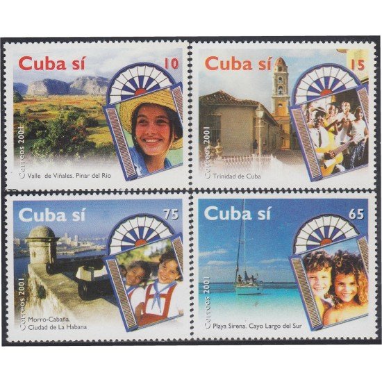 Cuba 3950/53 2001 Turismo MNH Cuba 3950/53 2001 Turismo MNH