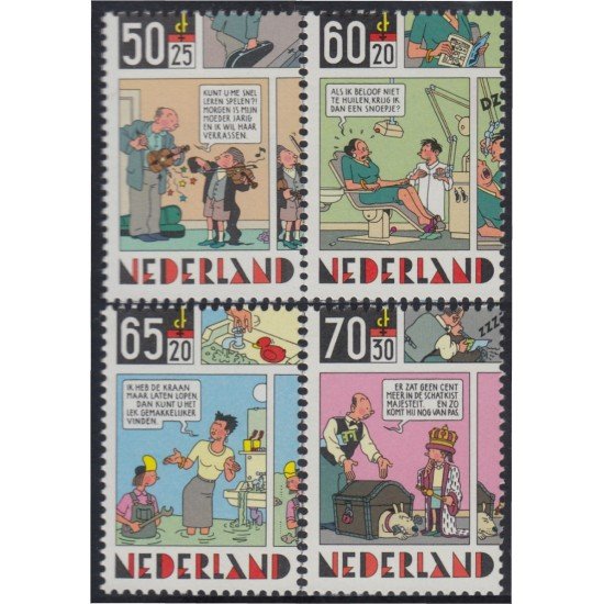 Holanda 1229/32 1984 Dibujos animados MNH Holanda 1229/32 1984 Dibujos animados MNH