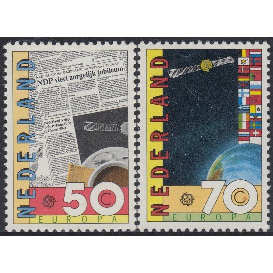 Holanda 1202/03 1983 Europa Artículos Satélites MNH Holanda 1202/03 1983 Europa Artículos Satélites MNH