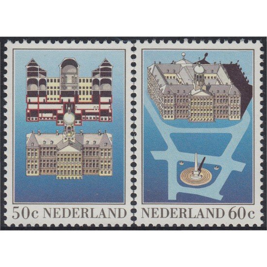 Holanda 1191/92 1982 Palacio Real de Dam MNH
