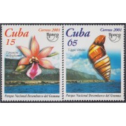 Cuba 3955/56 2001 Serie América UPAEP Parque Nacional MNH