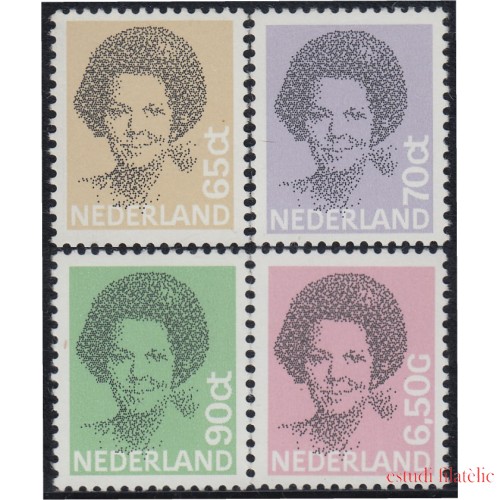 Holanda 1167/70 1981/86 Reina Beatriz MNH