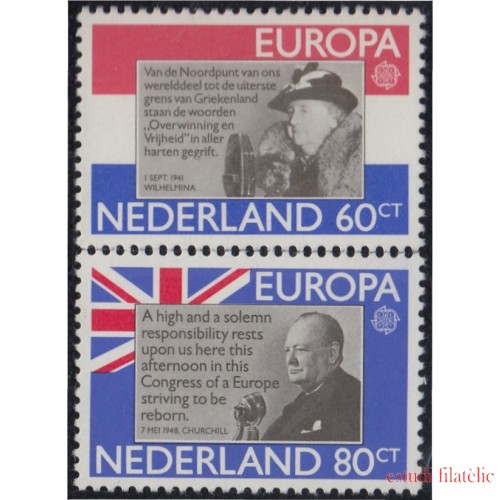 Holanda 1138/39 1980 Europa Personajes Célebres MNH