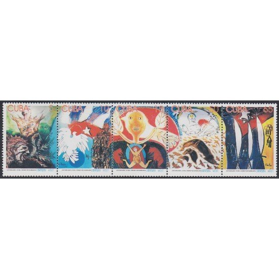 Cuba 3958/62 2001 25 Años del Crimen de Barbade MNH Cuba 3958/62 2001 25 Años del Crimen de Barbade MNH