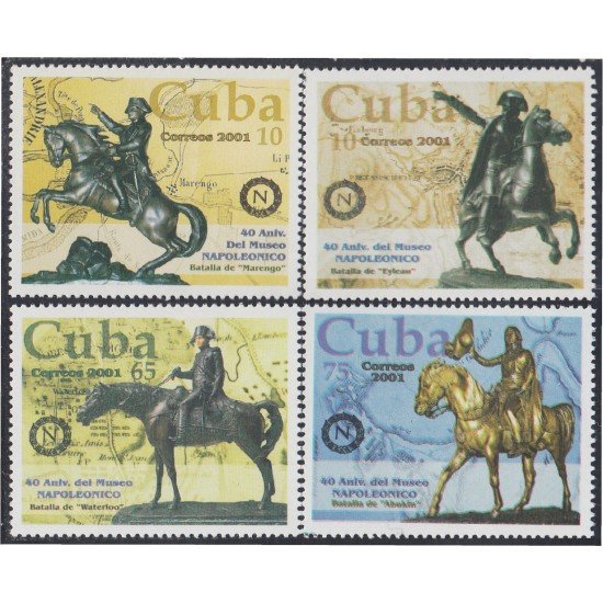 Cuba 3964/67 2001 Museo Napoleónico MNH Cuba 3964/67 2001 Museo Napoleónico MNH