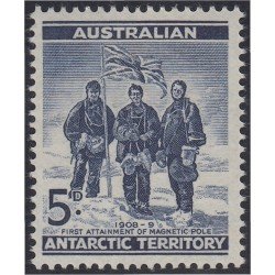 Australia Territorio Antártico 6 1961 Primer logro del polo magnético MNH Australia Territorio Antártico 6 1961 Primer logro del polo magnético MNH
