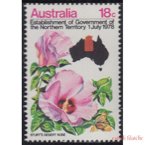 Australia 635 Establecimiento del Gobierno del Territorio del Norte Flores Flowers MNH