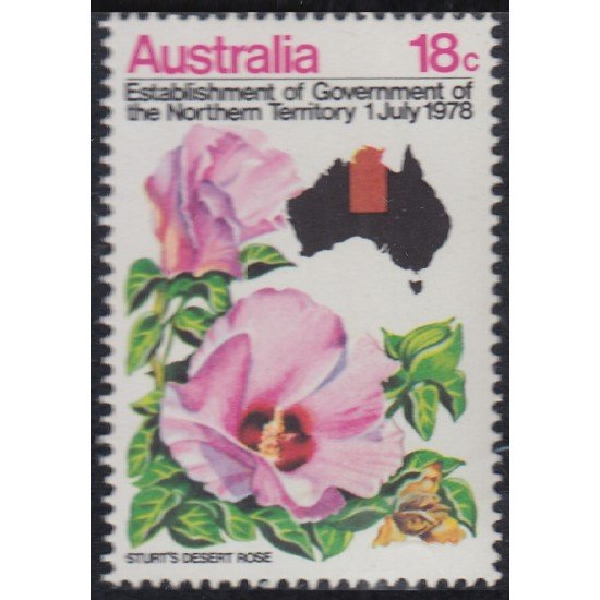 Australia 635 Establecimiento del Gobierno del Territorio del Norte Flores Flowers MNH Australia 635 Establecimiento del Gobierno del Territorio del Norte Flores Flowers MNH