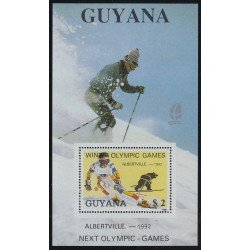 Guyana HB 77 1991 Preludio juegos olímpicos de Arbertville 92 MNH Guyana HB 77 1991 Preludio juegos olímpicos de Arbertville 92 MNH