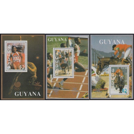 Guyana HB 68AC 1991 Preludio juegos olímpicos de Arbertville 92 MNH Guyana HB 68AC 1991 Preludio juegos olímpicos de Arbertville 92 MNH