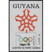 Guyana HB 18 1988 Juegos Olímpicos de Calgary MNH