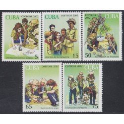 Cuba 3990/94 2002 Scoutismo MNH Cuba 3990/94 2002 Scoutismo MNH