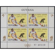 Guyana 2050FA 1988 Minihojita Juegos Olímpicos de Albertville MNH
