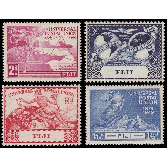 Fiji Islas 129/32 1949 75º Aniversario de la UPU MNH Fiji Islas 129/32 1949 75º Aniversario de la UPU MNH