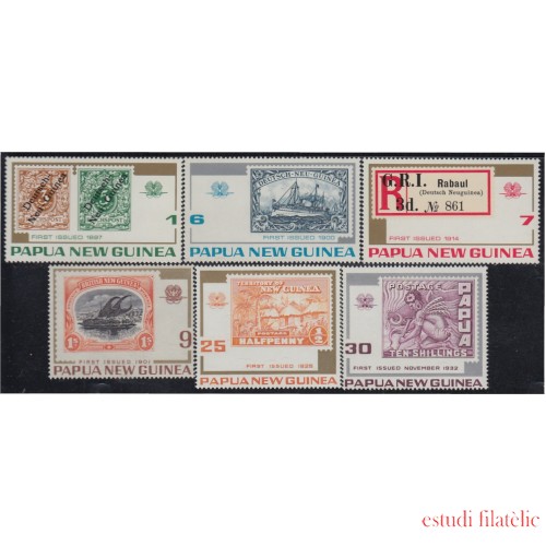 Papúa y New Guinea 253/58 1973 75º Aniversario del sellos MNH