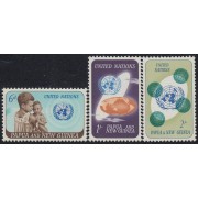 Papúa y New Guinea 80/82 1965 Año de la cooperación Internacional MNH