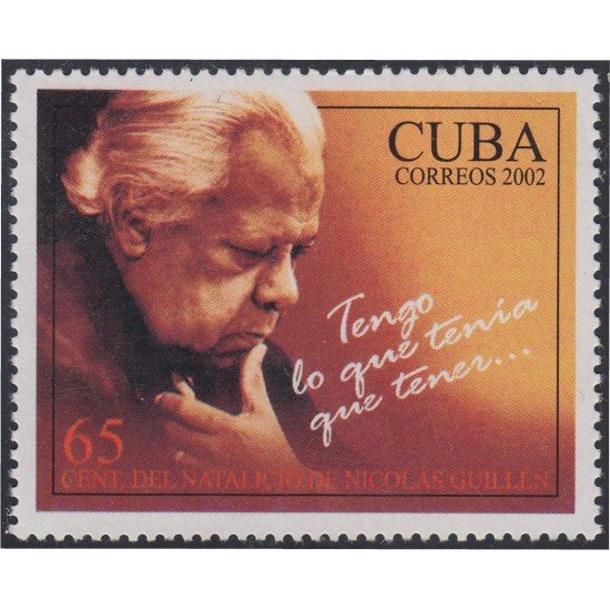 Cuba 4009 2002 Nicolas Guillen MNH Cuba 4009 2002 Nicolas Guillen MNH