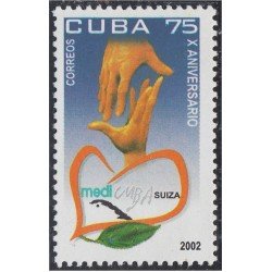 Cuba 4019 2002 10 Años de Medicubasuiza MNH Cuba 4019 2002 10 Años de Medicubasuiza MNH