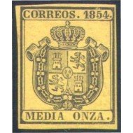 España Spain 28 1854 Escudo MH España Spain 28 1854 Escudo MH