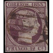 España Spain 18 1853 Isabel II Usado