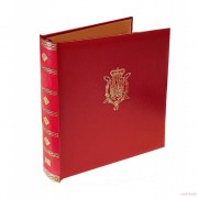Edifil Álbum 325 Tapa y Cajetin SEMILUJO ESCUDO REAL Título CUBA