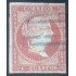 España Spain 40 1855 Isabel II matasello parrilla azul