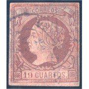 España Spain 54 1860/61 Isabel II usado