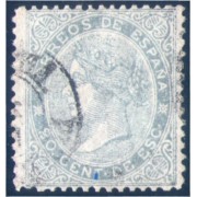 España Spain 92F 1867 Isabel II Falso postal