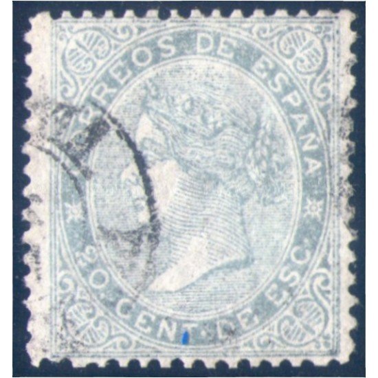 España Spain 92F 1867 Isabel II Falso postal España Spain 92F 1867 Isabel II Falso postal