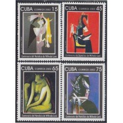 Cuba 4054/57 2002 100° del nacimiento del pintor Wifredo Lam MNH Cuba 4054/57 2002 100° del nacimiento del pintor Wifredo Lam MNH