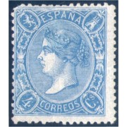 España Spain 75 1865 Isabel II MH