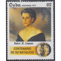 Cuba 4058 2002 100° del Nacimiento de Dulce M. Loynaz MNH Cuba 4058 2002 100° del Nacimiento de Dulce M. Loynaz MNH